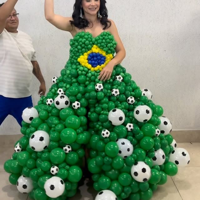 Alta-costura de balão